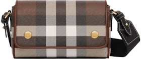 Leather crossbody bag Burberry Beige in Leather - 28978245