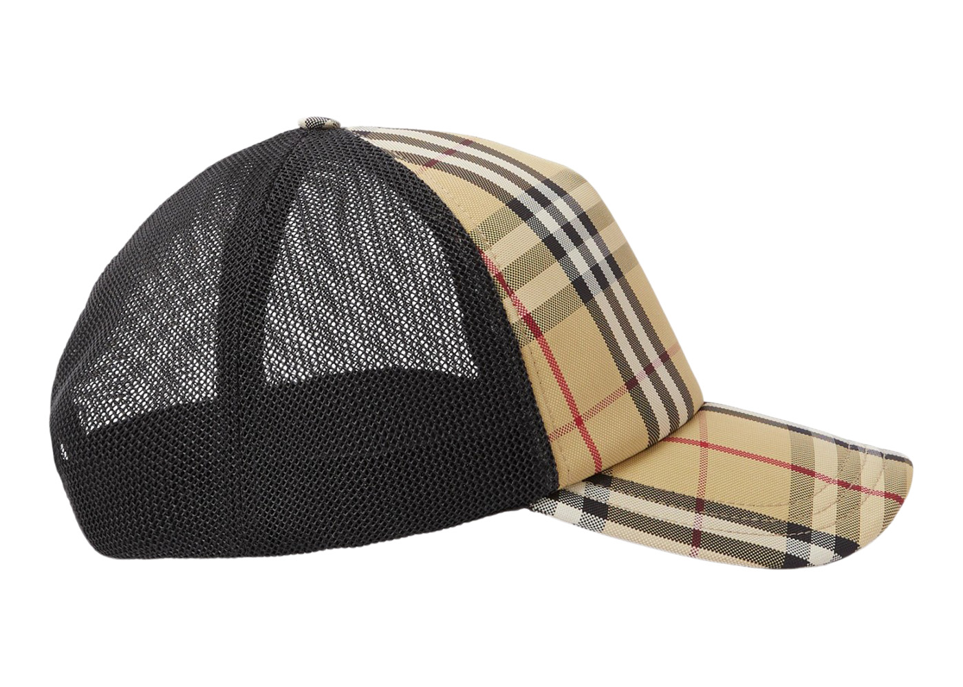 Burberry Check and Mesh Cap Archive Beige