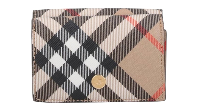 Burberry Compact Book Wallet Beige