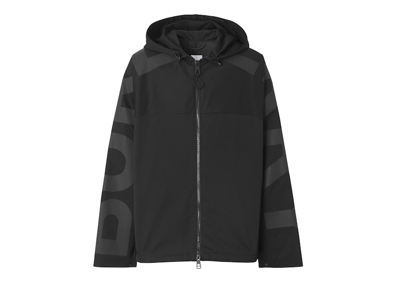 Black burberry sale windbreaker