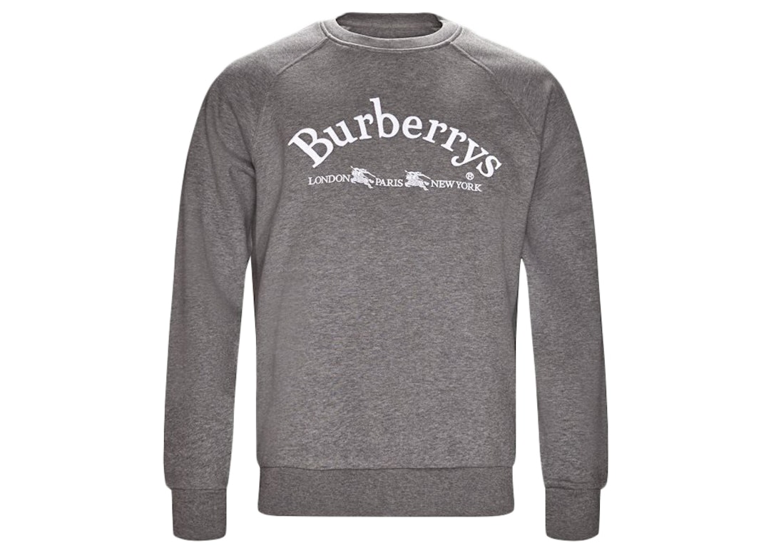Pre-owned Burberry Cotton Blend Sweatshirt Grey