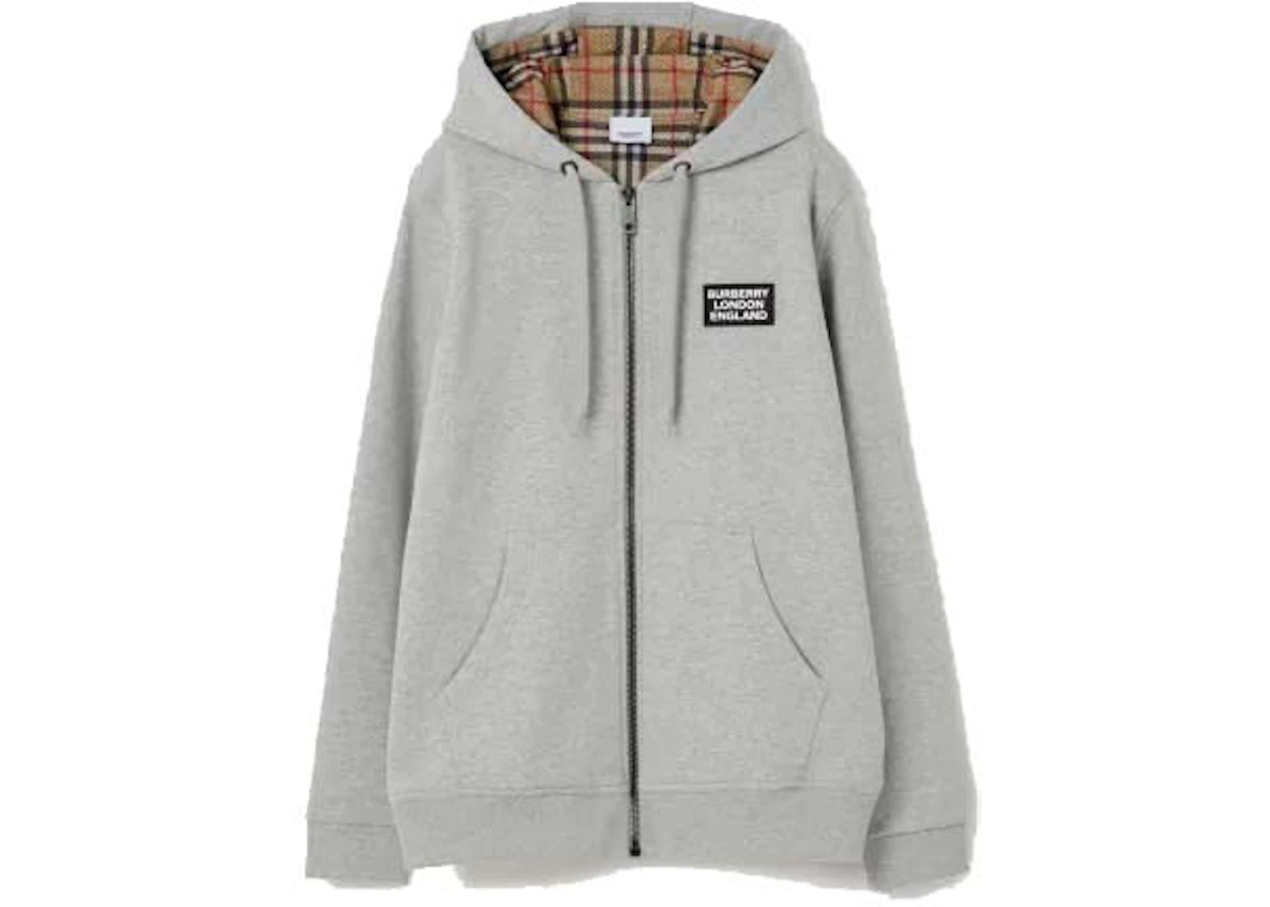 Grey Burberry Zip Hoodie Burberry Zipper Burberry Grey Zip Up
