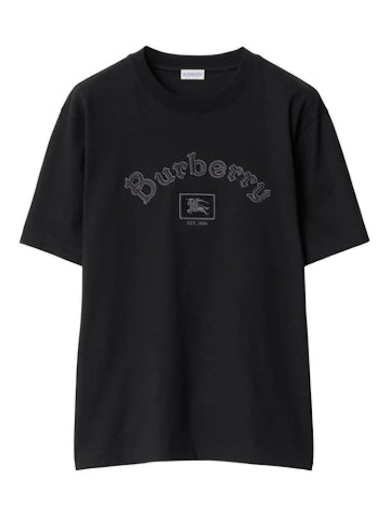 Burberry Crew Neck Short Sleeve T-shirt Black Men's - FW25 - US