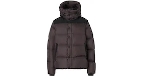 Burberry Detachable Sleeve Hooded Puffer Jacket Dark Peat Brown