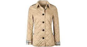 Burberry Diamond Quilted Jacket Beige