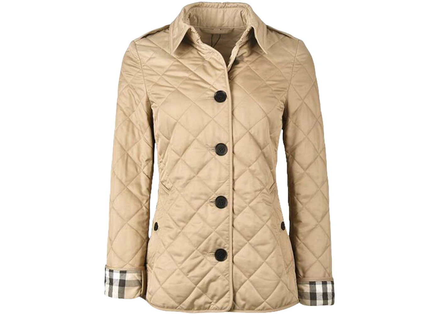 Burberry Diamond Quilted Jacket Beige - US