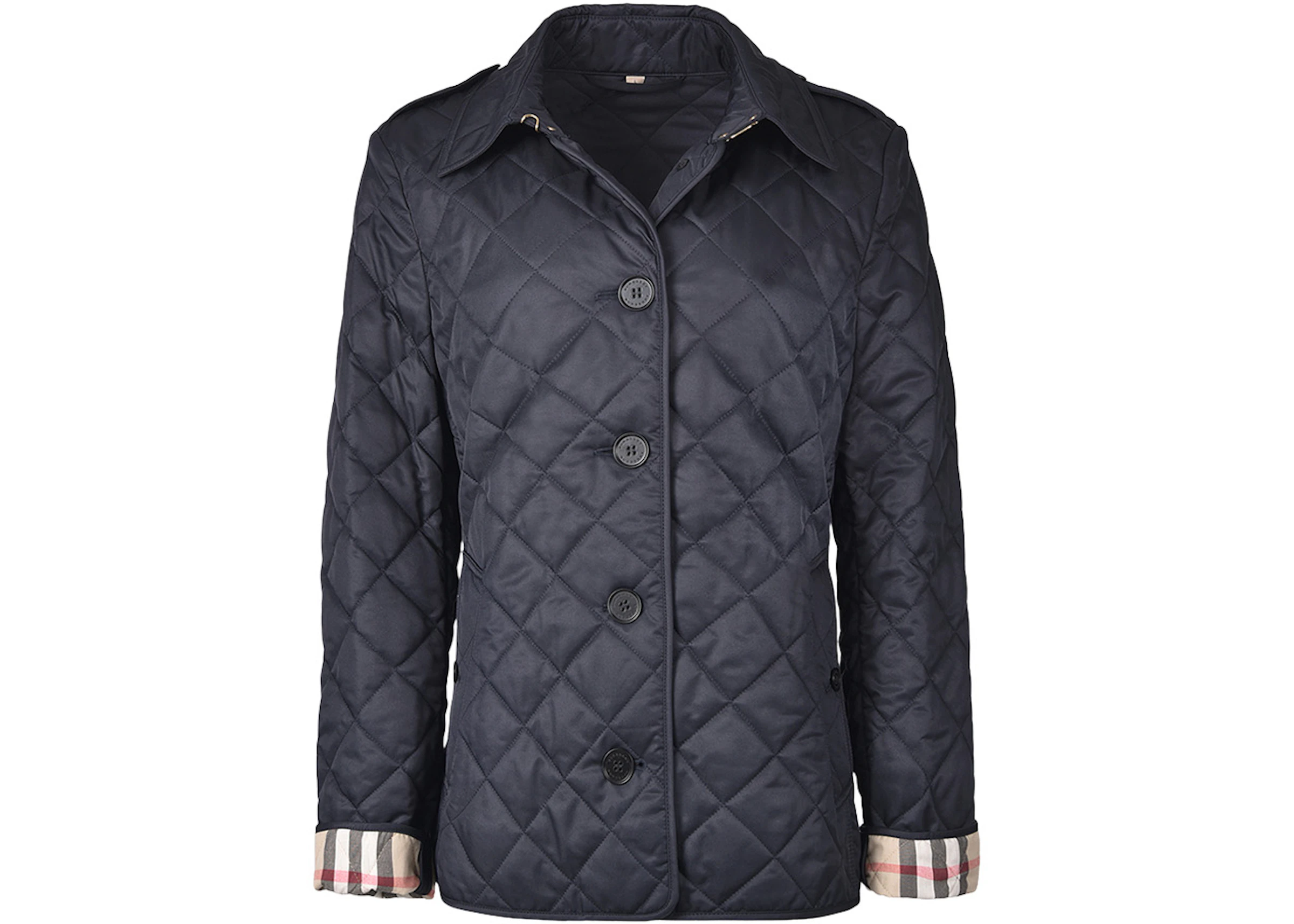 Burberry Diamond Quilted Jacket Navy - US