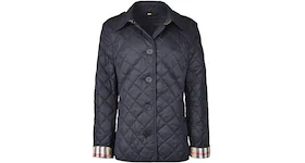Burberry Diamond Quilted Jacket Navy