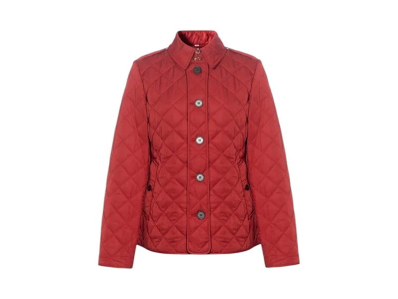 Chaqueta acolchada Burberry Diamond Rojo