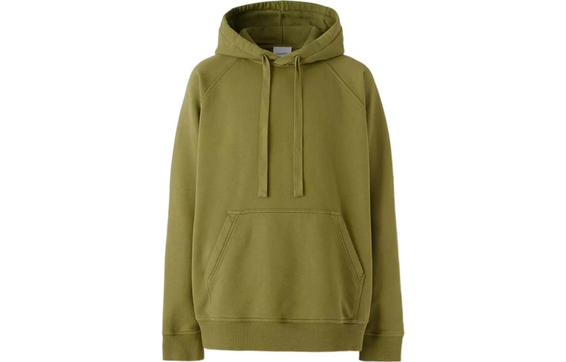 Pre-owned Burberry Drawstring Hoodie Green