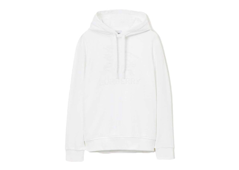 White shop burberry hoodie