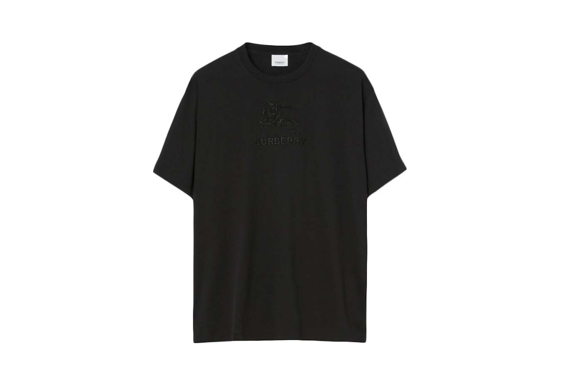 Pre-owned Burberry Ekd Cotton T-shirt (80727501) Black