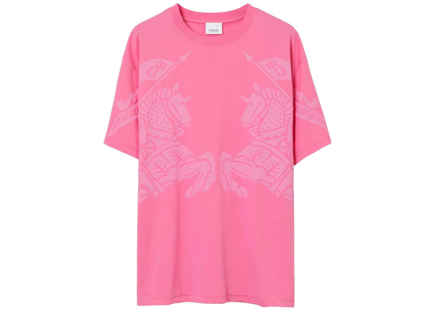 Burberry EKD-Print Cotton T-shirt Pink US