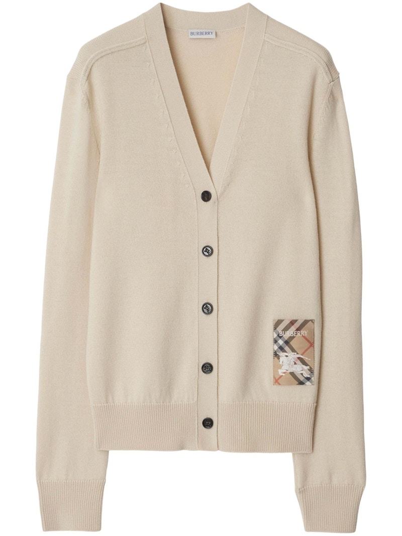 Pre-owned Burberry Women's Ekd Ww Cardigan In Nutmeg