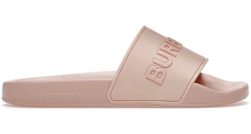 Burberry Embossed Logo Slides Peach Pink (W)