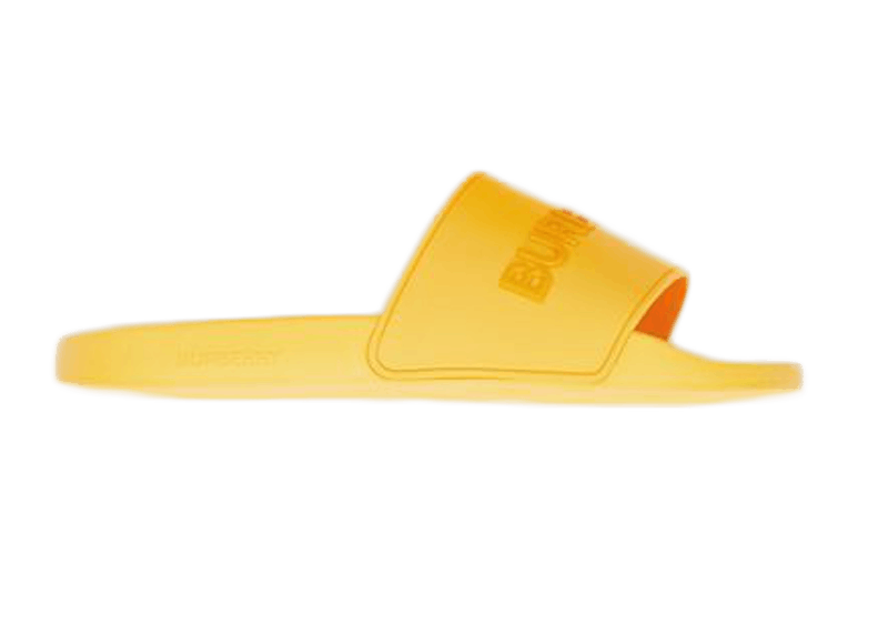 Burberry Embossed Logo Slides Yellow Men s 80436901 US