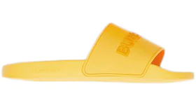 Burberry Embossed Logo Slides Yellow