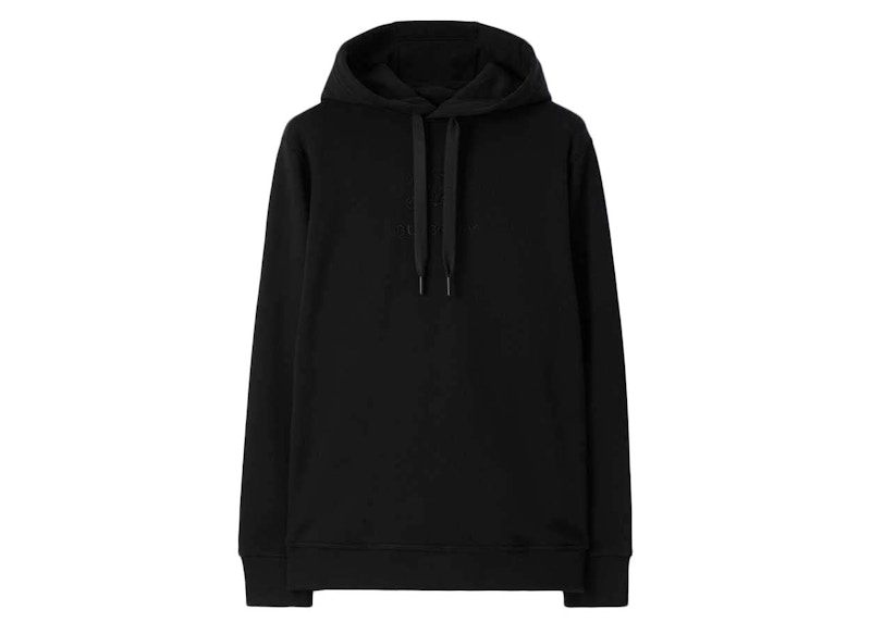 Burberry embroidered sale logo hoodie