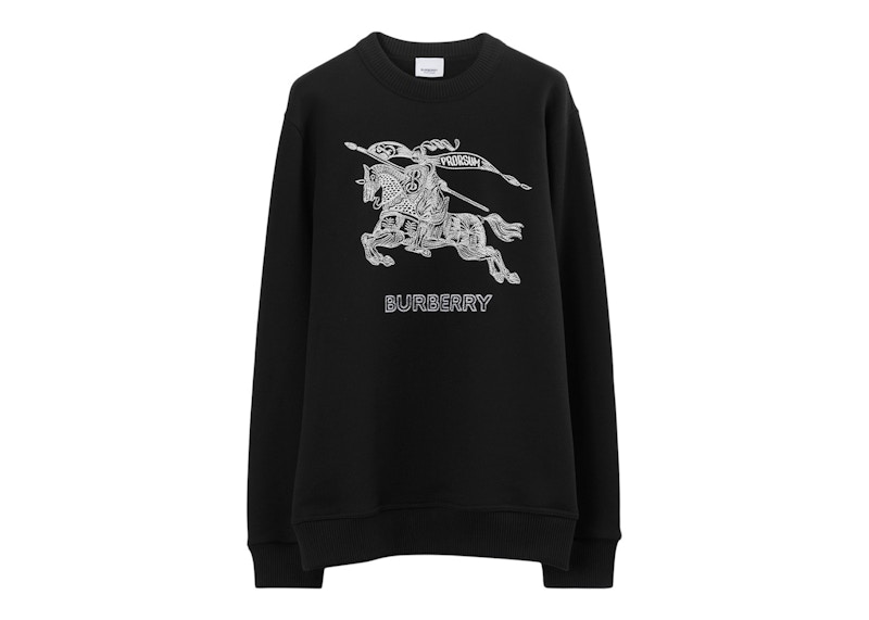 Burberry black logo clearance sweatshirt