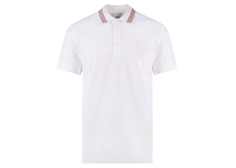 Burberry Logo Detail Cotton Piqué Polo Shirt Camel