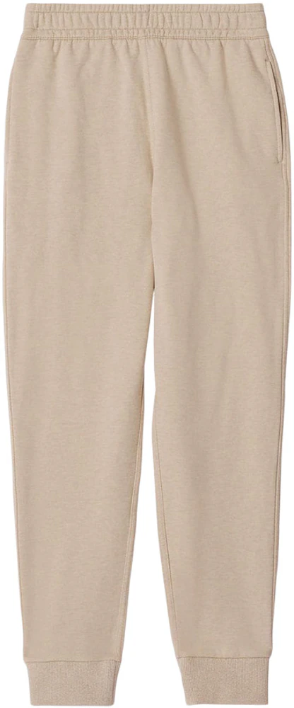 Burberry Embroidered Logo Knit Trackpants Beige - GB
