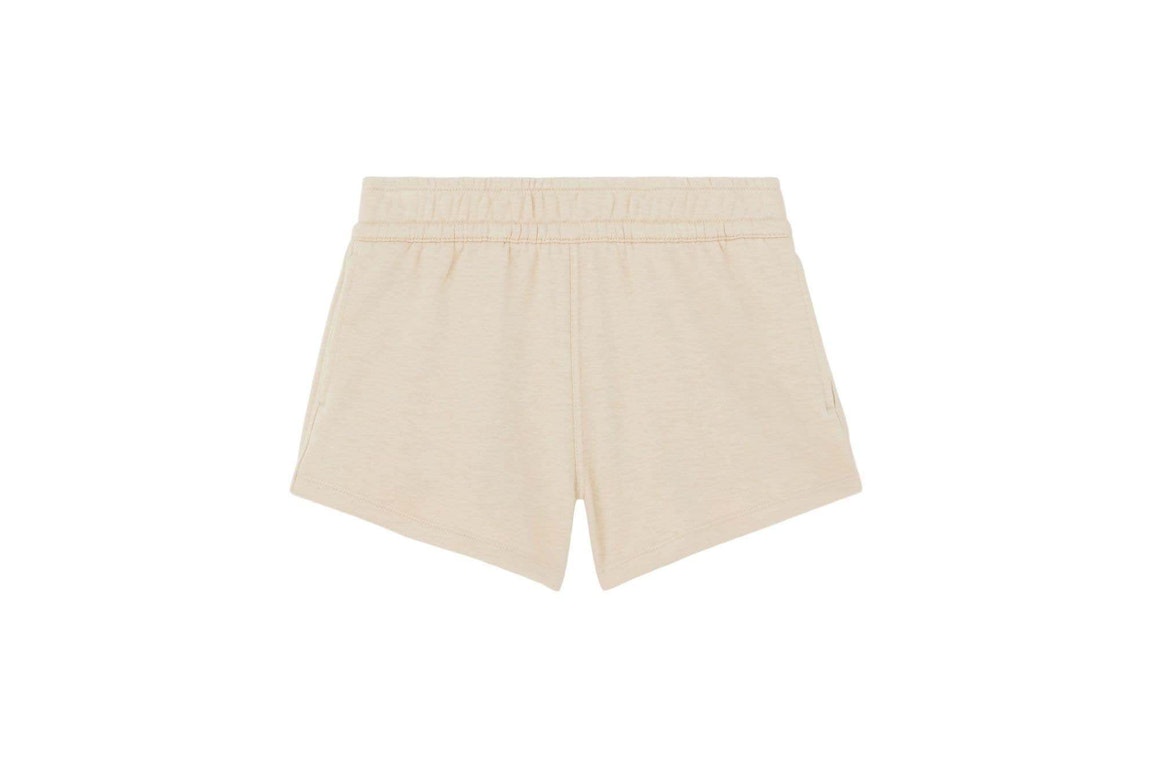 Pre-owned Burberry Embroidered Logo Shorts Beige