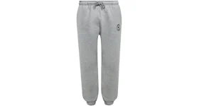 Burberry Embroidered Logo Sweatpants Heather Gray
