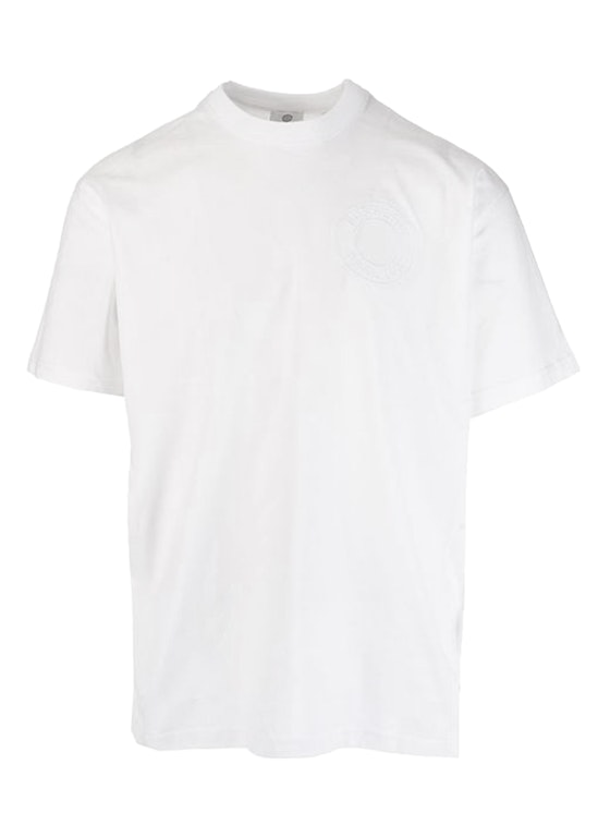 Pre-owned Burberry Embroidered Logo T-shirt White