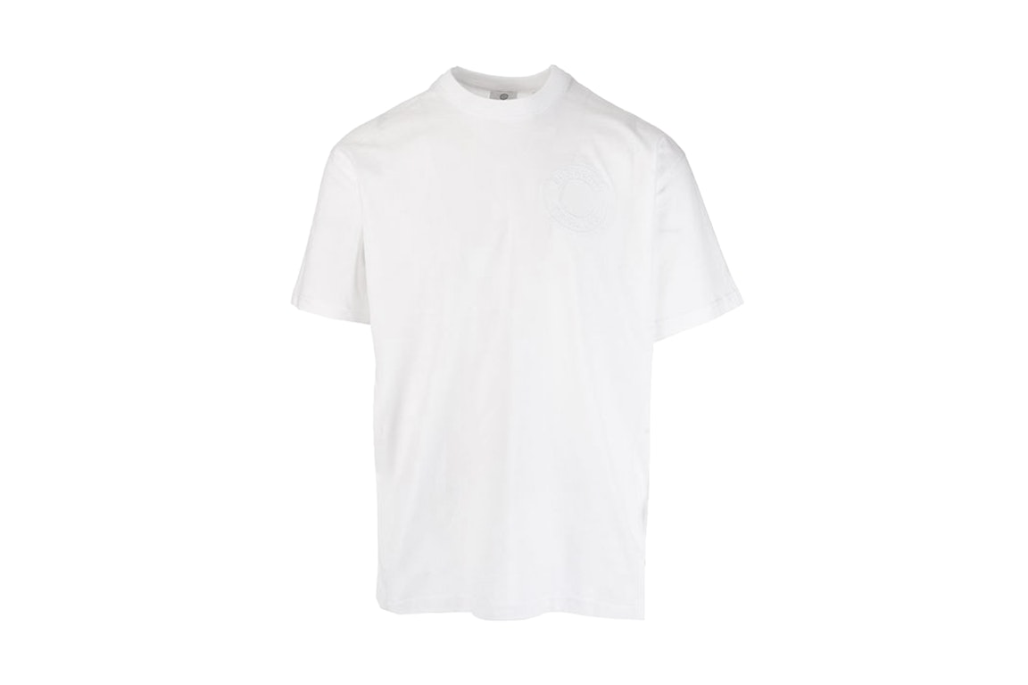 Pre-owned Burberry Embroidered Logo T-shirt White