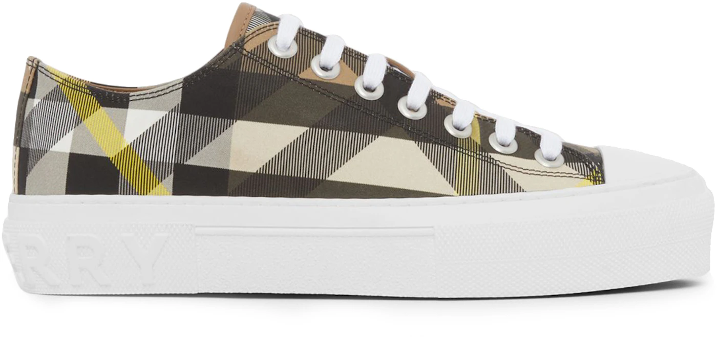 Burberry Exaggerated Check Cotton Sneakers Wheat (W) - 80642811 - GB