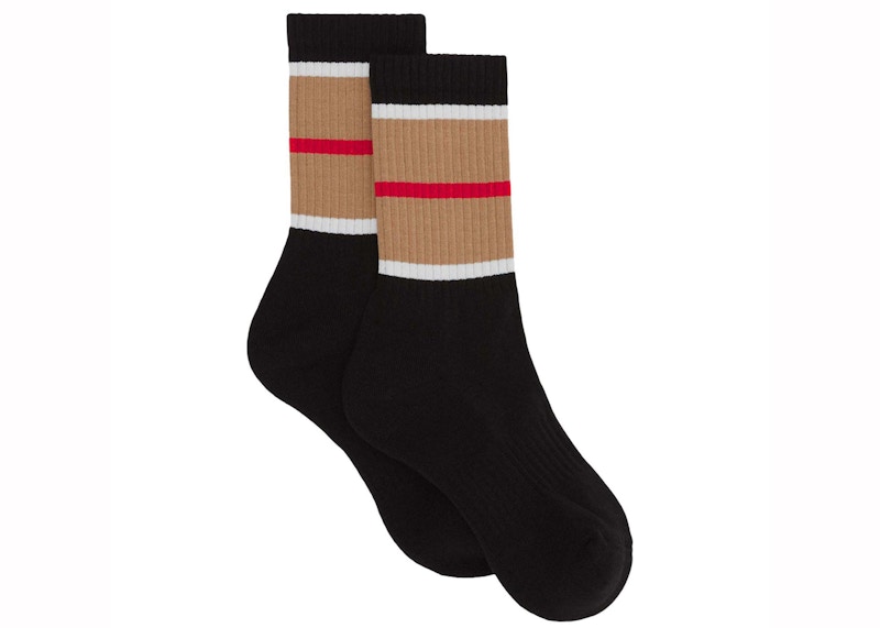Calcetines Burberry Exploded Icon Stripe Negro