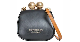 Burberry Frame Bag Two-Tone Leather Mini Black