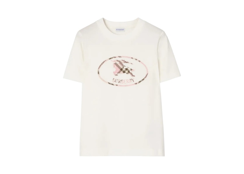 Burberry Frankie Big Logo T-shirt Chalk Pink Chk メンズ - JP
