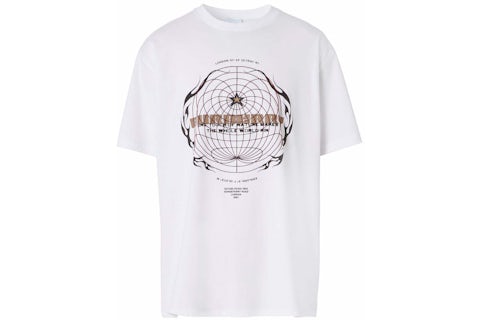 Burberry Globe-Graphic T-Shirt White Men's US