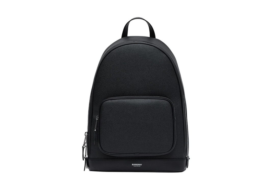 Pre-owned Burberry Grainy Leather Backpack Black