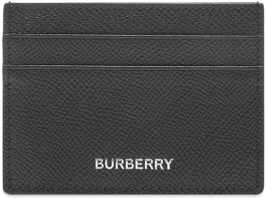 Burberry Grainy Leather Card Case (4 Card Slot) Black in Leather - US