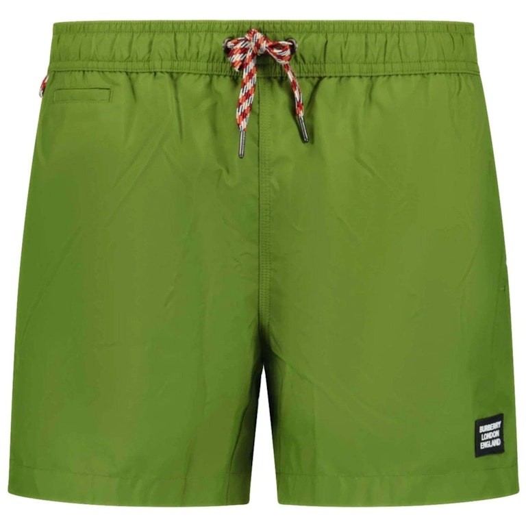 Pre-owned Burberry Greenford Swim Shorts Green