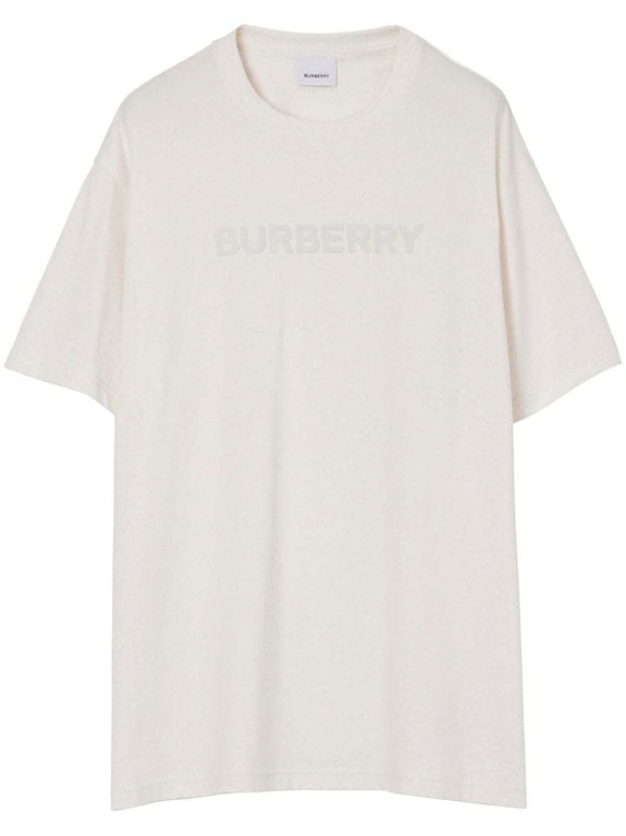 Pre-owned Burberry Harriston Short-sleeve T-shirt Ivory/white