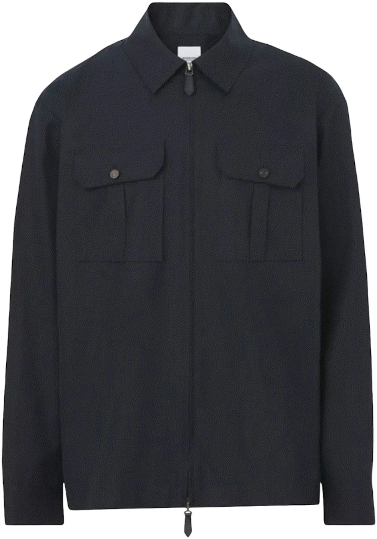 Burberry Hawes Cotton Zip Up Jacket Navy - US