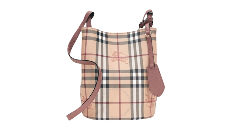 cloverになりますBurberry London バーバリー15号 Burberry Haymarket Check Lorne Bucket Crossbody Bag Light