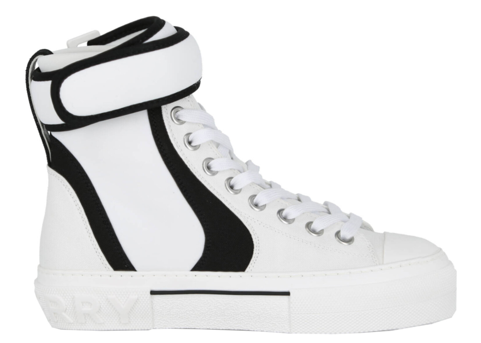 Burberry High-Top Logo Sneaker White Black (Women's)
