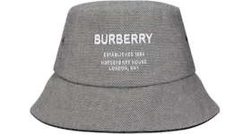 Burberry Horseferry Motif Bucket Hat Gray