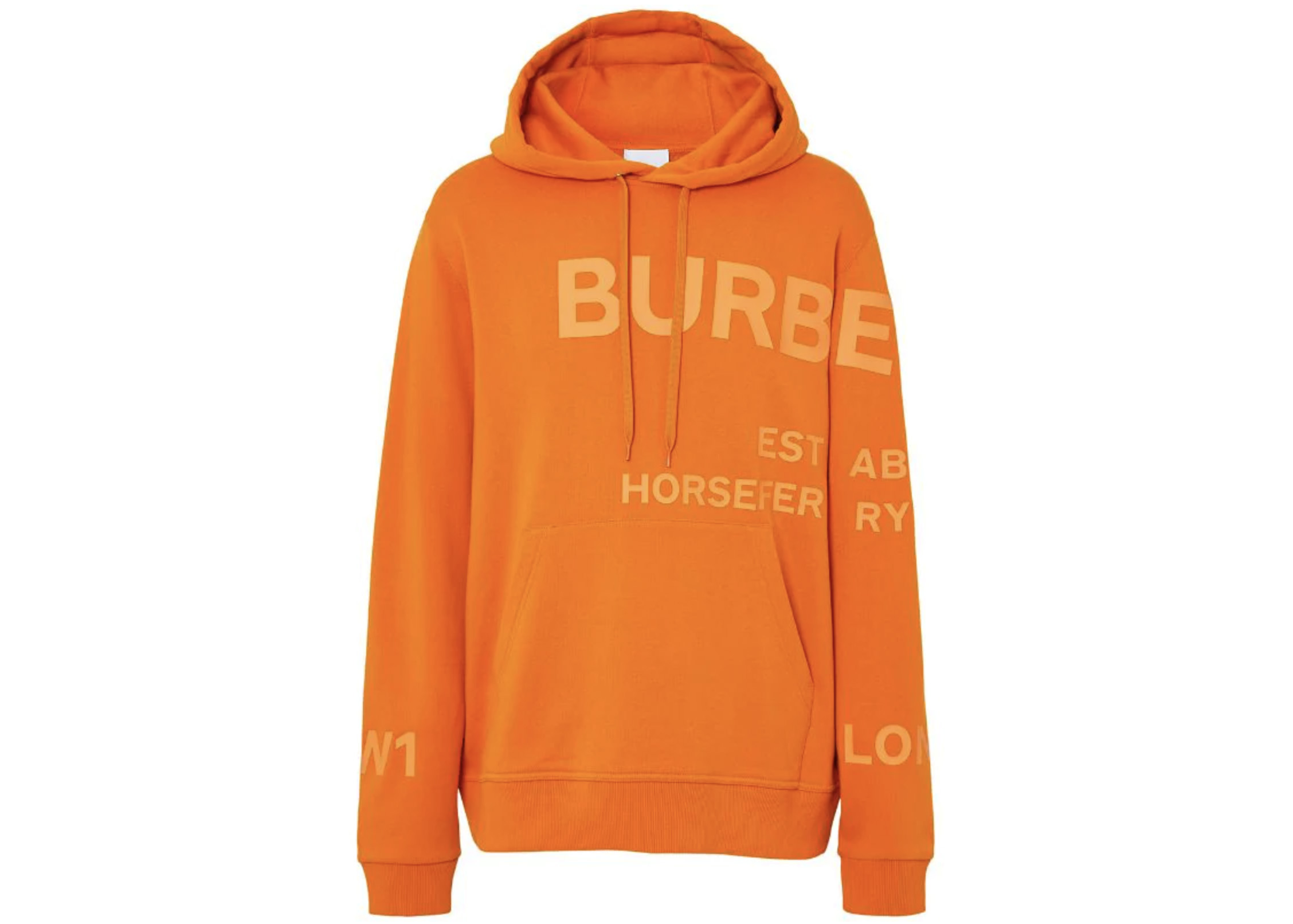 Orange 2025 burberry hoodie