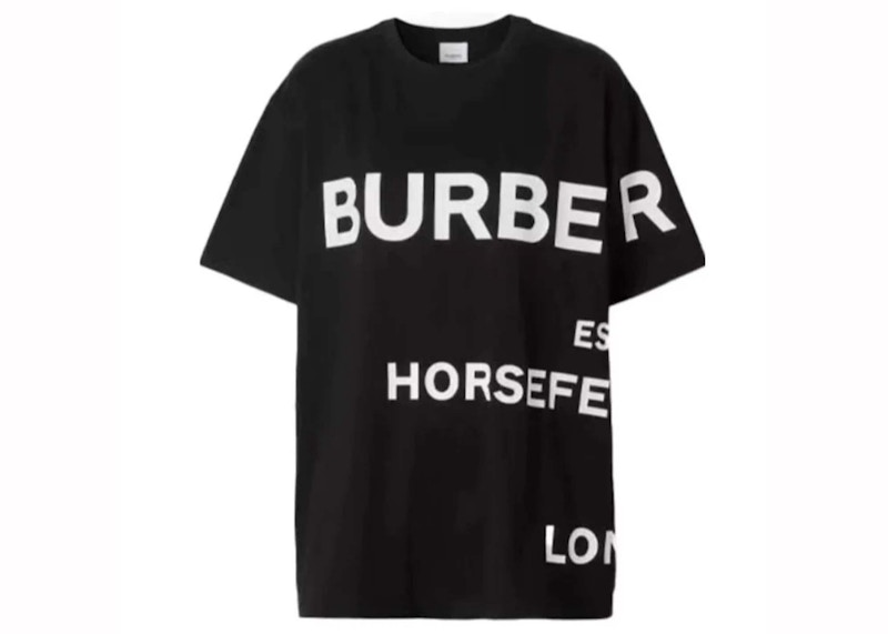 Burberry Horseferry Print Cotton T-shirt Black/White Men's - US