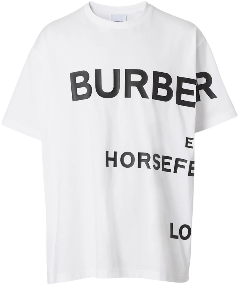 Burberry Horseferry Print Cotton T-shirt White/Black Men's - SS23 - US