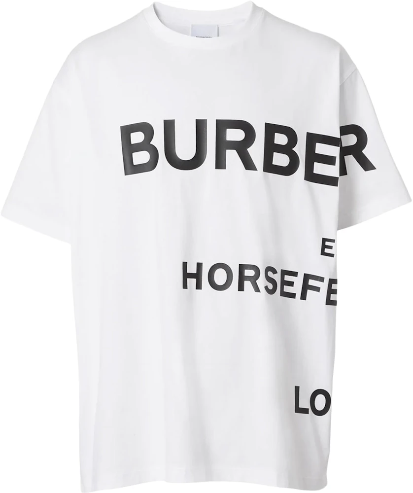 Burberry Horseferry-Print T-shirt White/Black Men's - US
