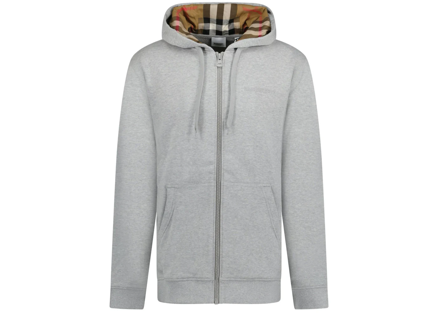 Burberry Hove Burberry Gray Zip Up Hoodie Burberry Hove Check