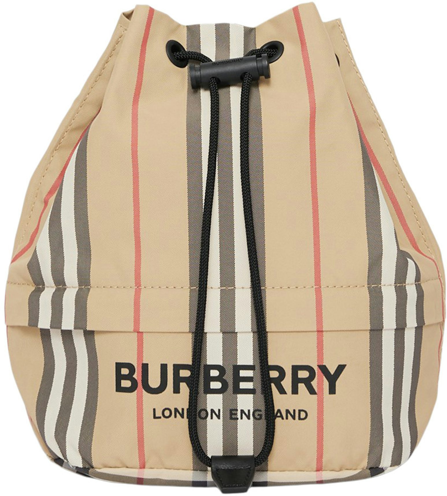 Burberry Beige Icon Stripe Coated Canvas AirPod Pro Case Burberry