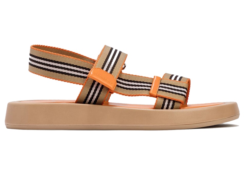 Burberry Women's Emily Low Heel Vintage Check Sandals in Beige | LN-CC®