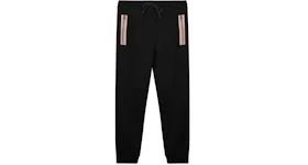 Burberry Icon-Stripe Track Pants Black